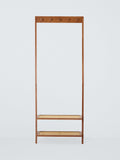 John Lewis bamboo leaning clothes rail cherry wood (British brand)