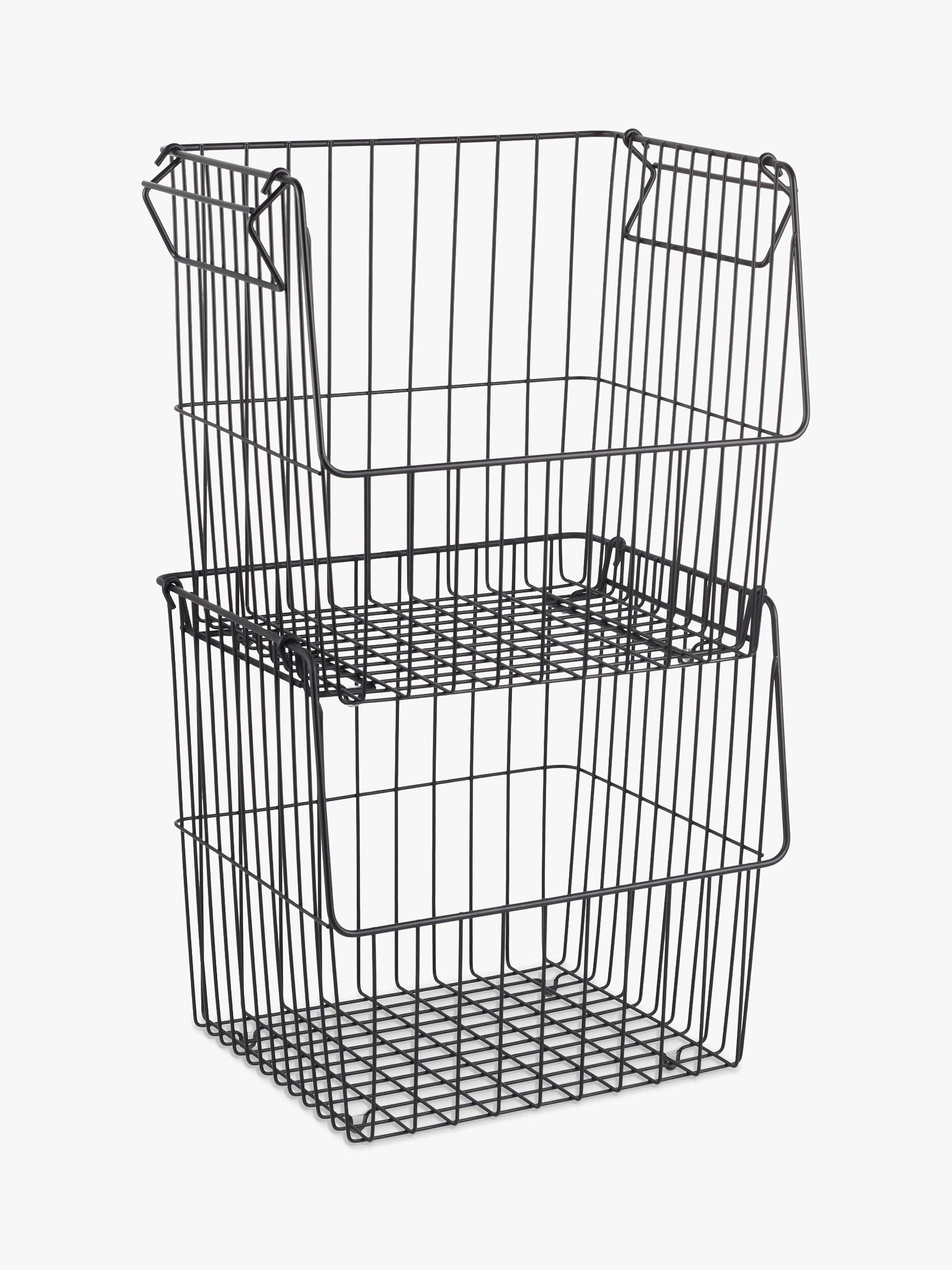 John Lewis stacking wire storage basket large, UK version