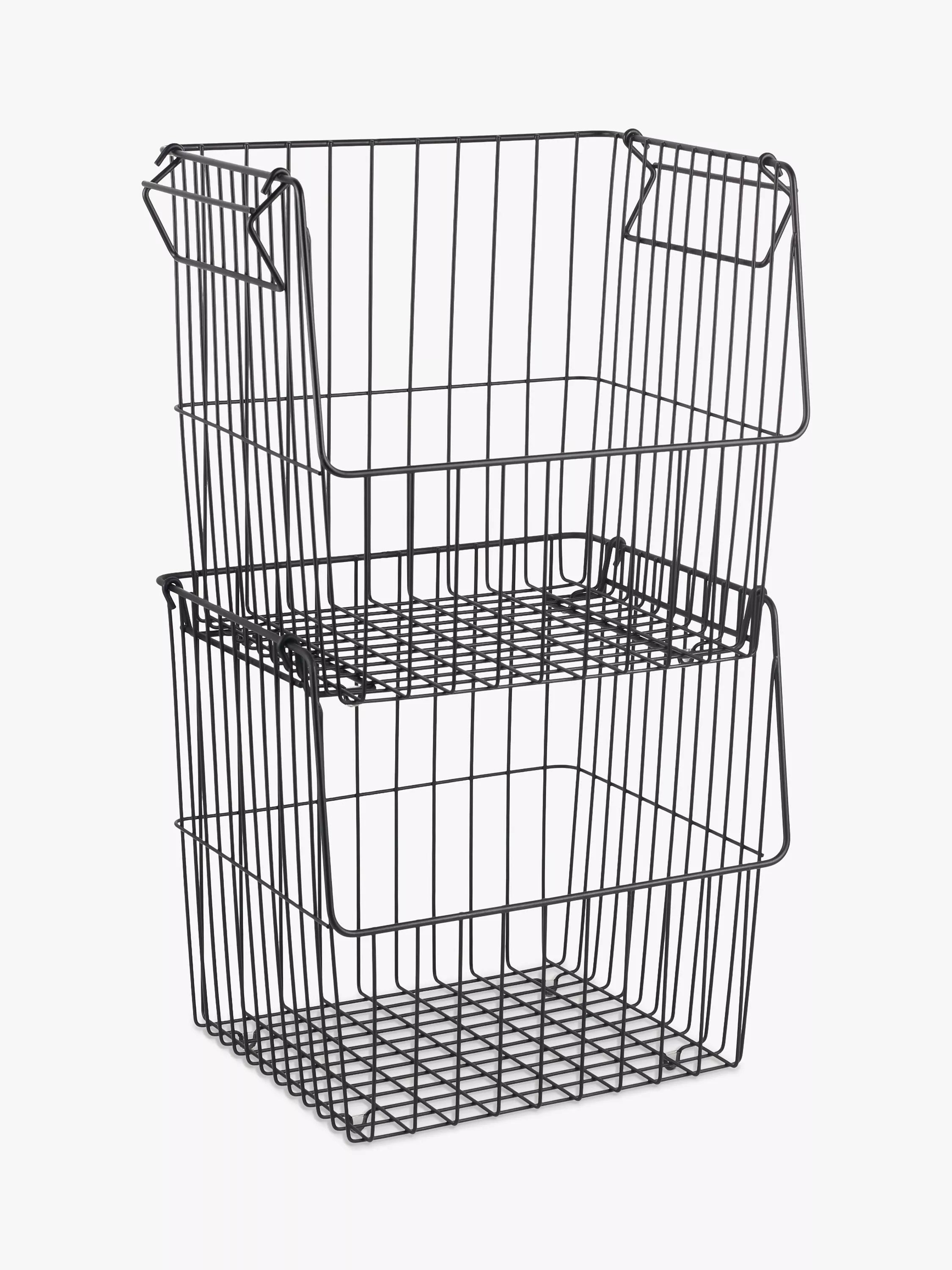 John Lewis stacking wire storage basket large, UK version