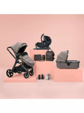 BabaBing! Raffi Complete Pushchair and Carrycot, Hera Car Seat and Base with Accessories Premium 11 Piece Bundle