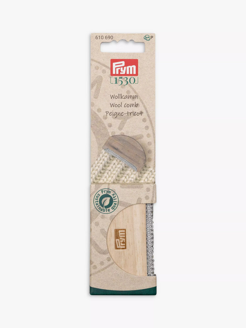 Prym wool comb wooden tool 7.6cm (British brand)