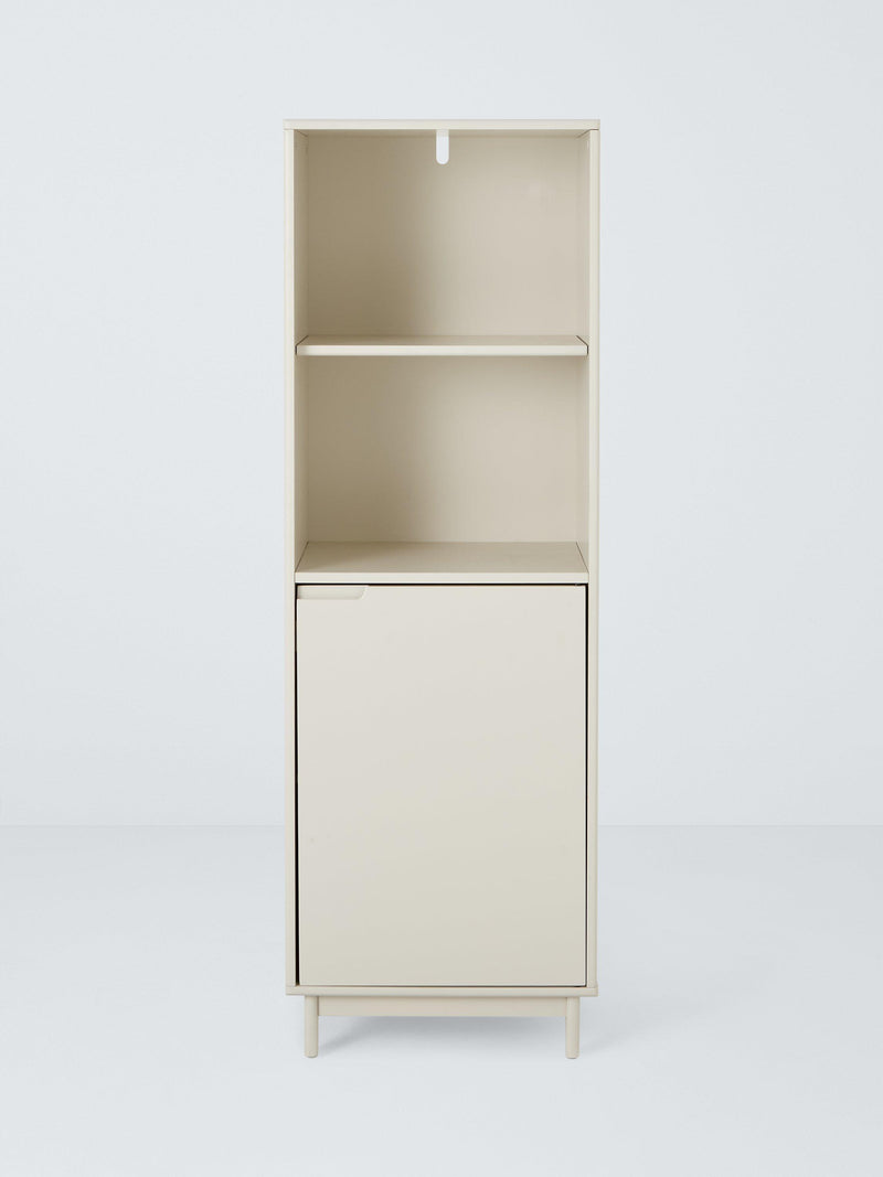 John Lewis Format Narrow bookcase in greige (British brand)