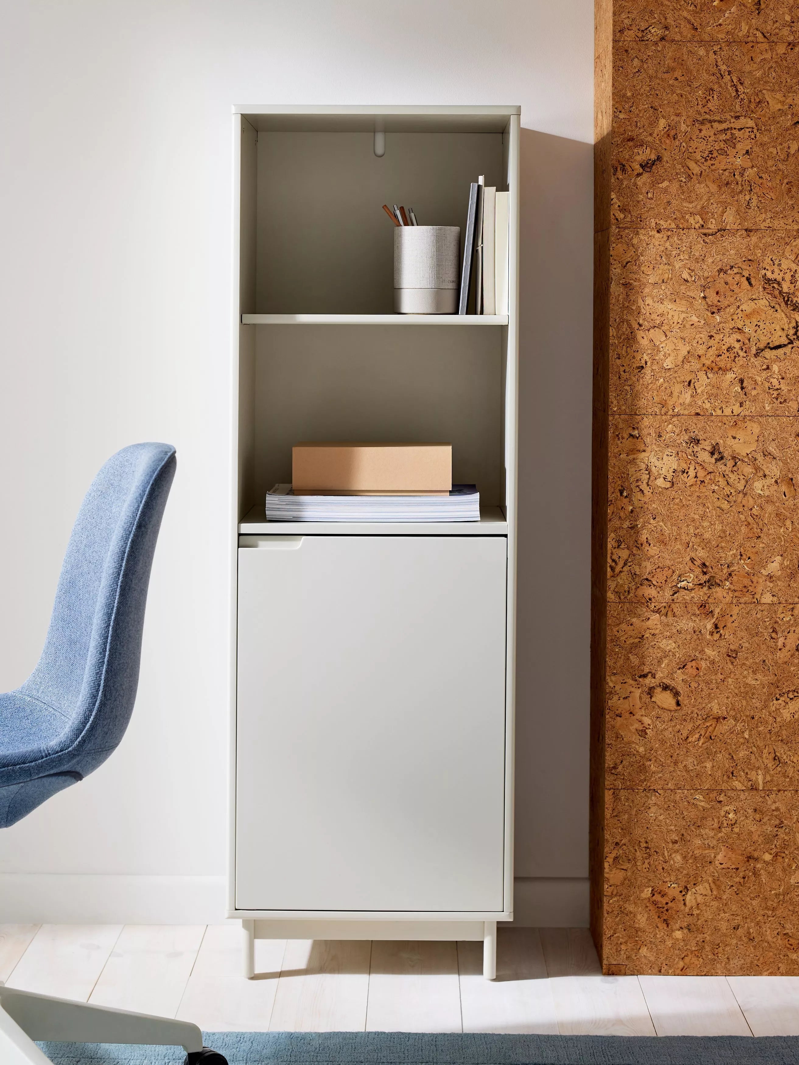 John Lewis Format Narrow bookcase in greige (British brand)