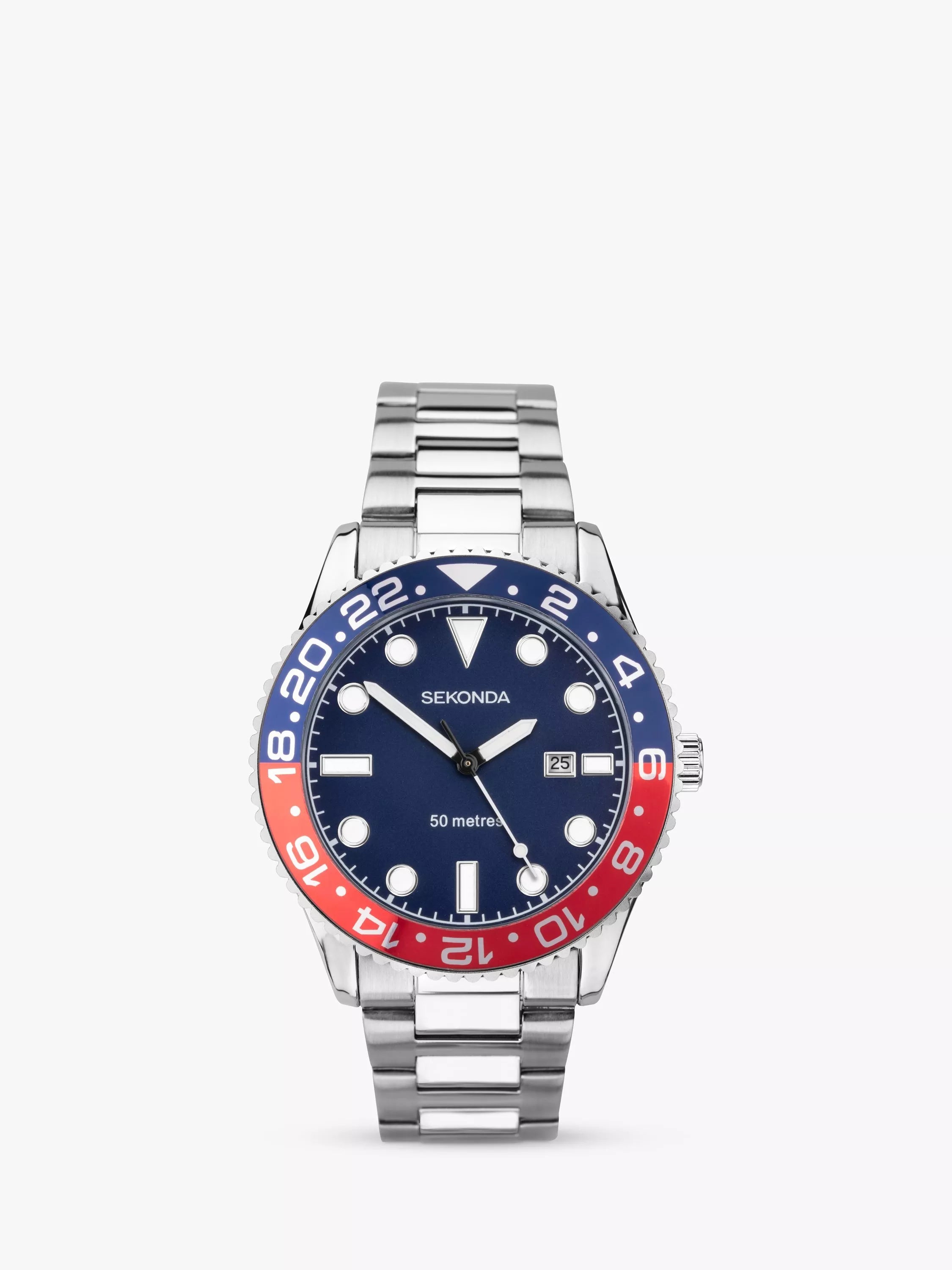 Montre Sekonda Ocean homme cadran bleu 43mm (marque britannique)
