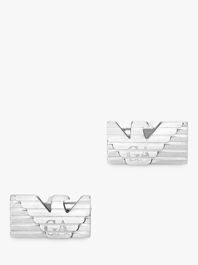 John Lewis Stainless Steel Eagle Motif Cufflinks with Swivel Bar Fastener- Buy online at McGrocer