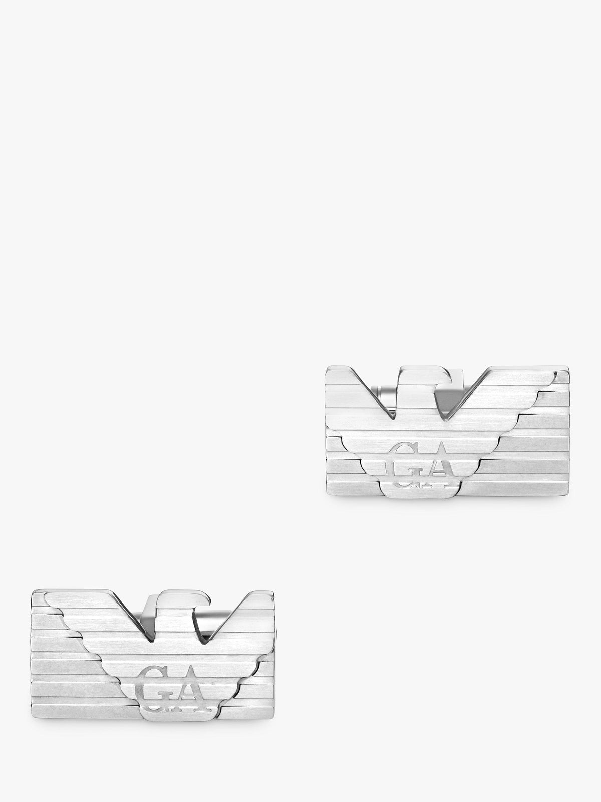 Stainless Steel Eagle Motif Cufflinks with Swivel Bar Fastener
