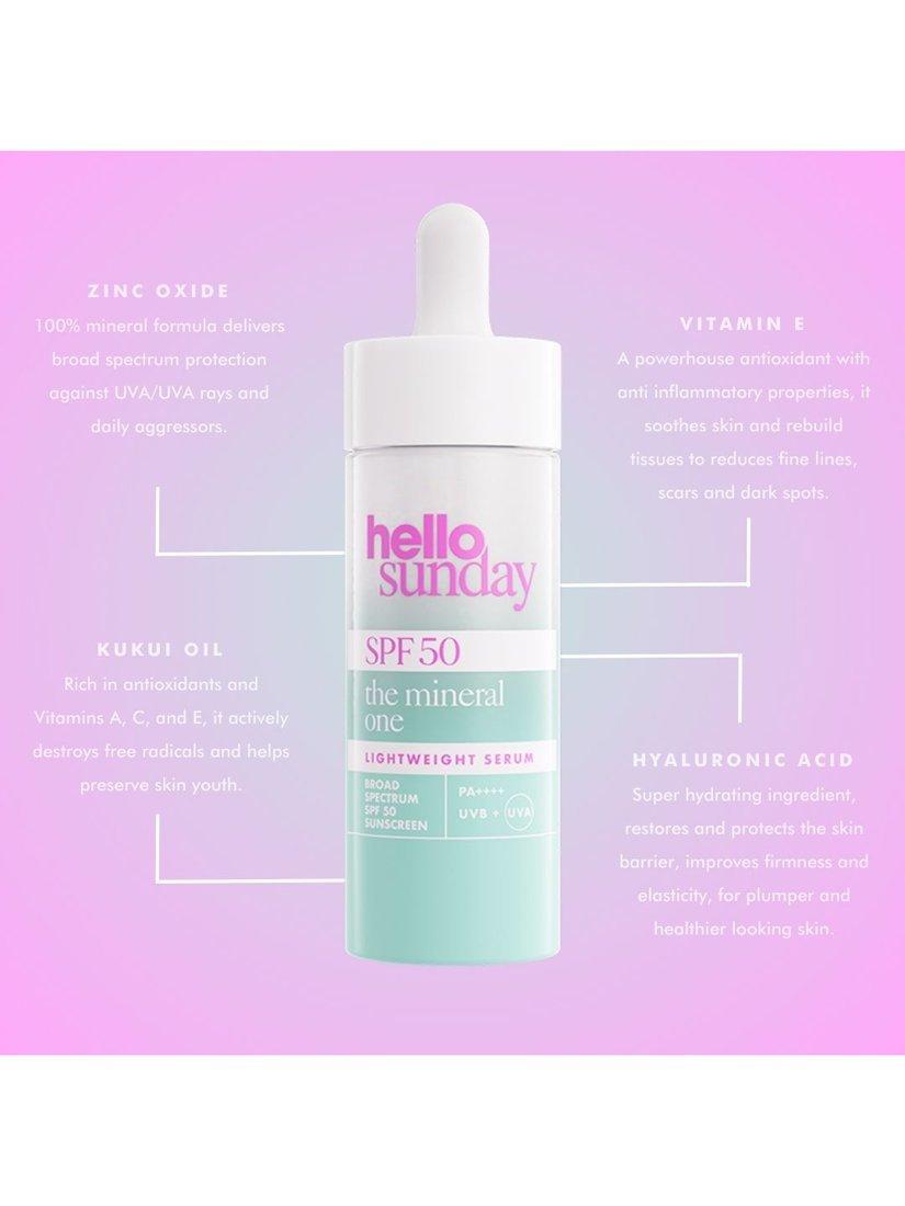 Hello Sunday The Mineral One Lightweight Serum SPF 50 30ml, UK version