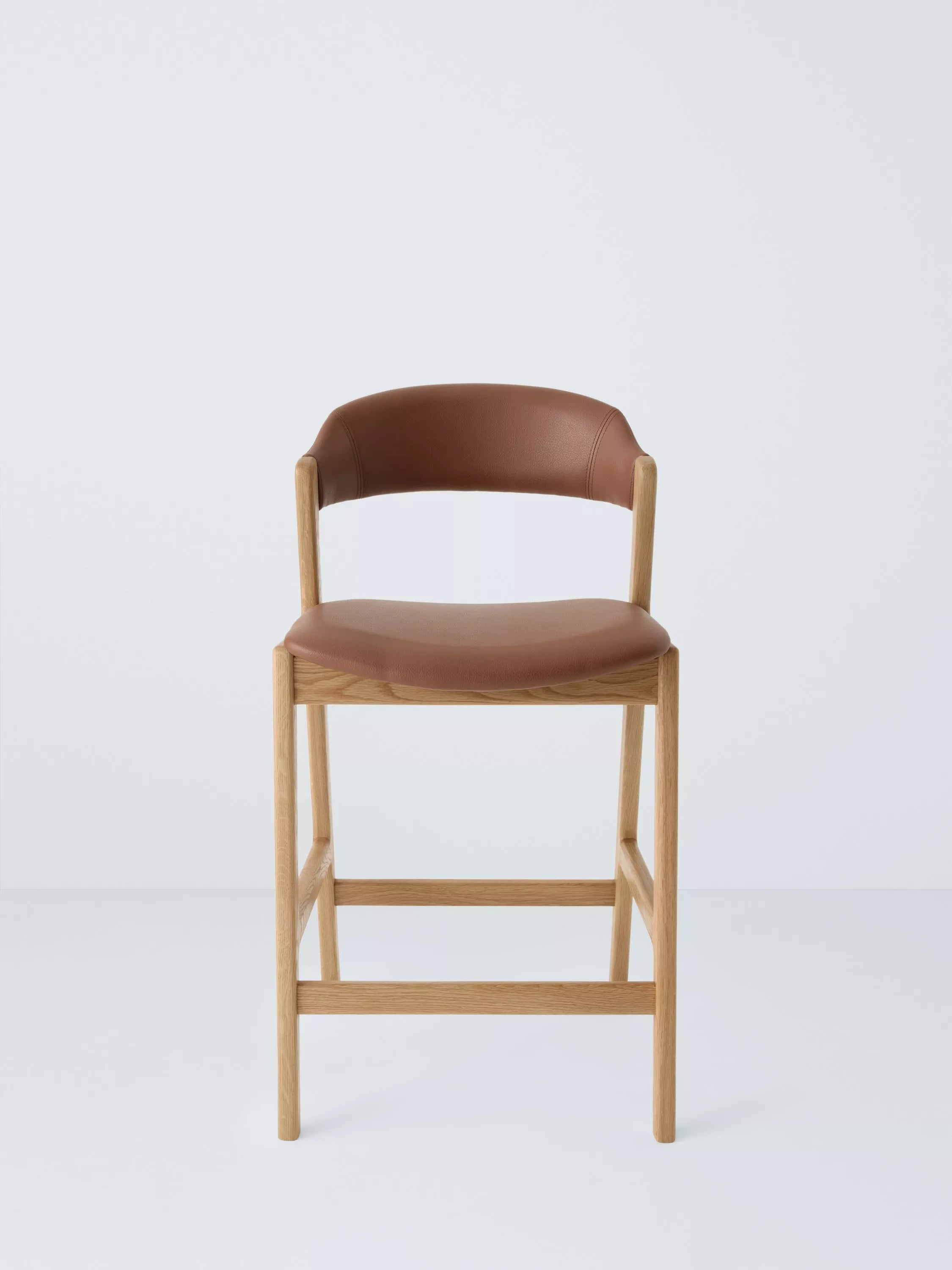 John Lewis Santino bar stool with oiled oak finish (British brand)