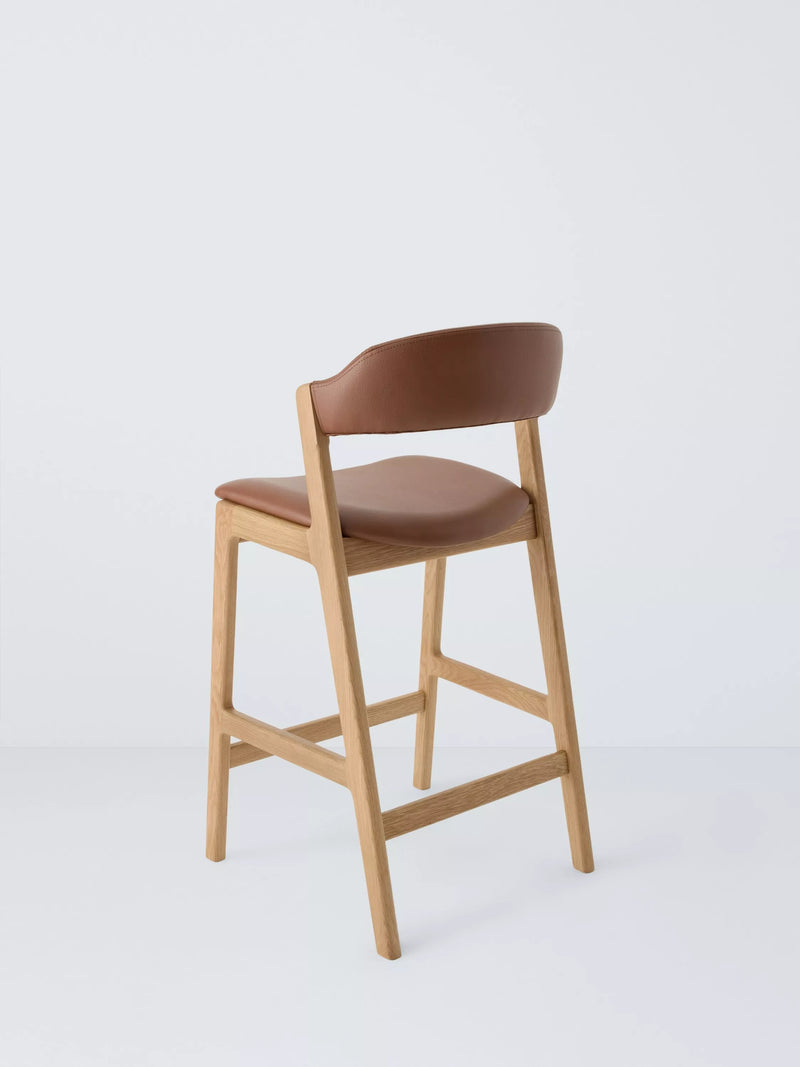 John Lewis Santino bar stool with oiled oak finish (British brand)