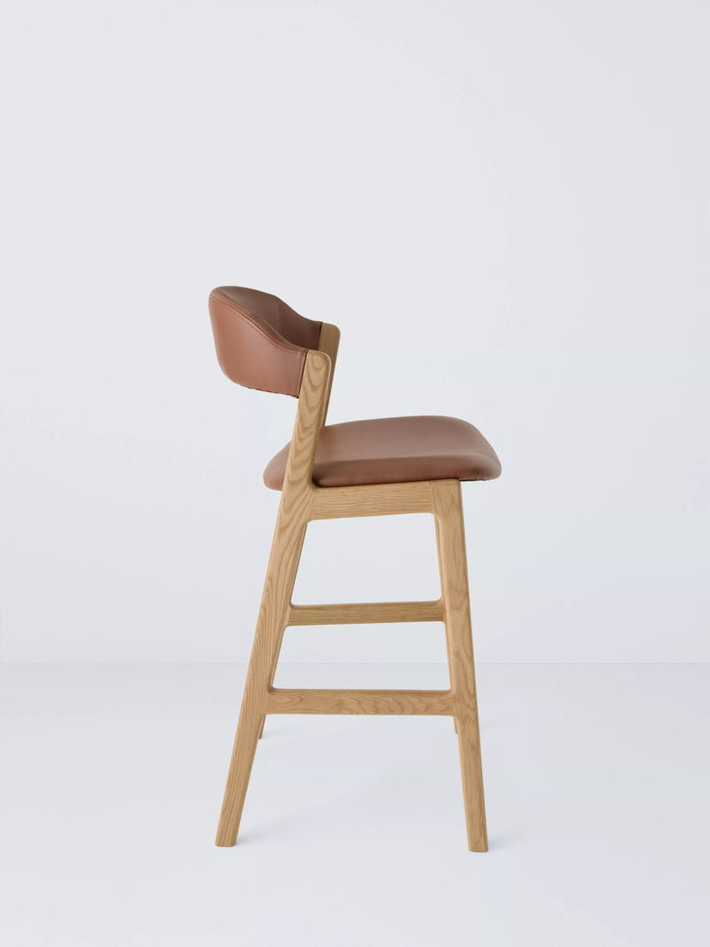 John Lewis Santino bar stool with oiled oak finish (British brand)