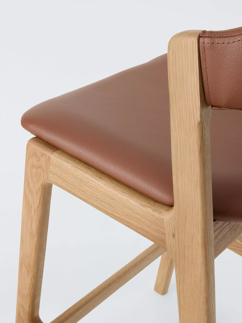 John Lewis Santino bar stool with oiled oak finish (British brand)