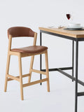 John Lewis Santino bar stool with oiled oak finish (British brand)