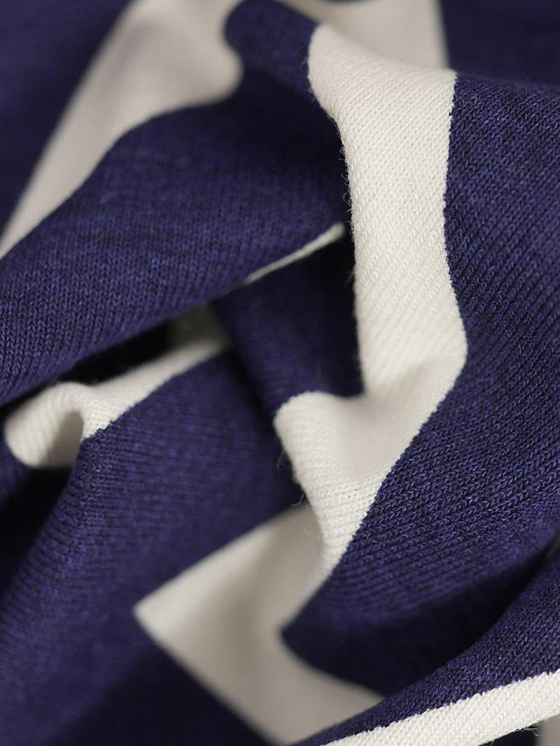 Montreux Fabrics zigzag jersey fabric blue white 150cm - British product
