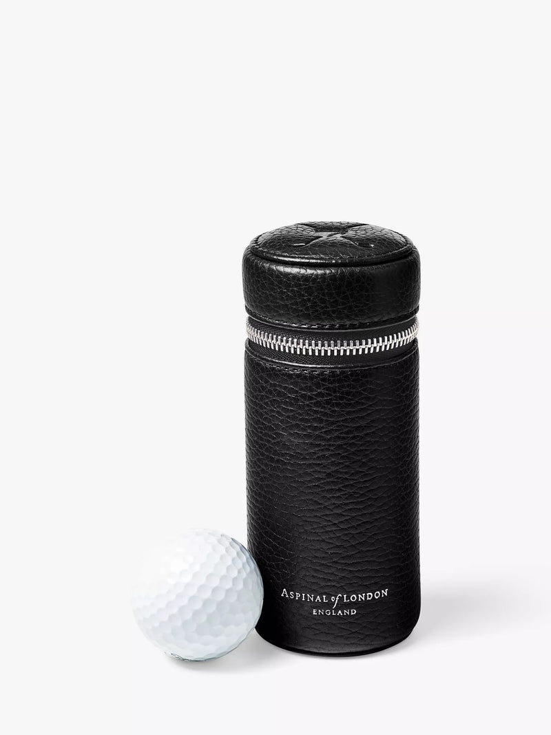 Porte-balle de golf en cuir Aspinal of London