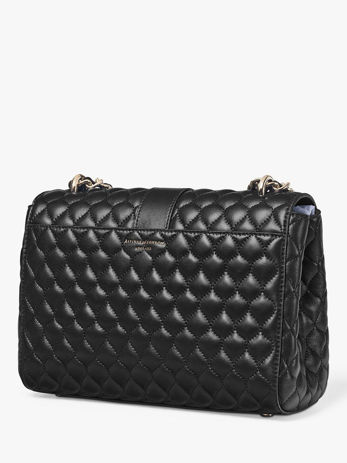 Aspinal of London Lottie Large quilted leather shoulder bag (British brand)