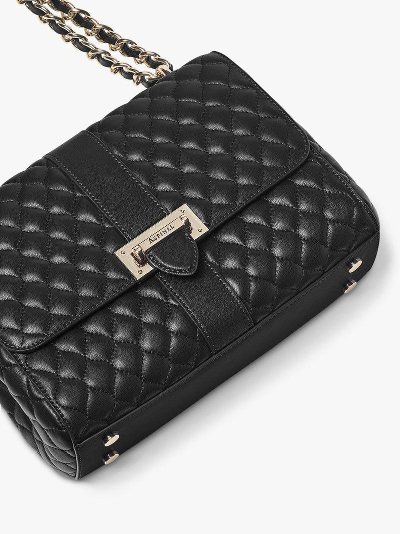 Aspinal of London Lottie Large quilted leather shoulder bag (British brand)