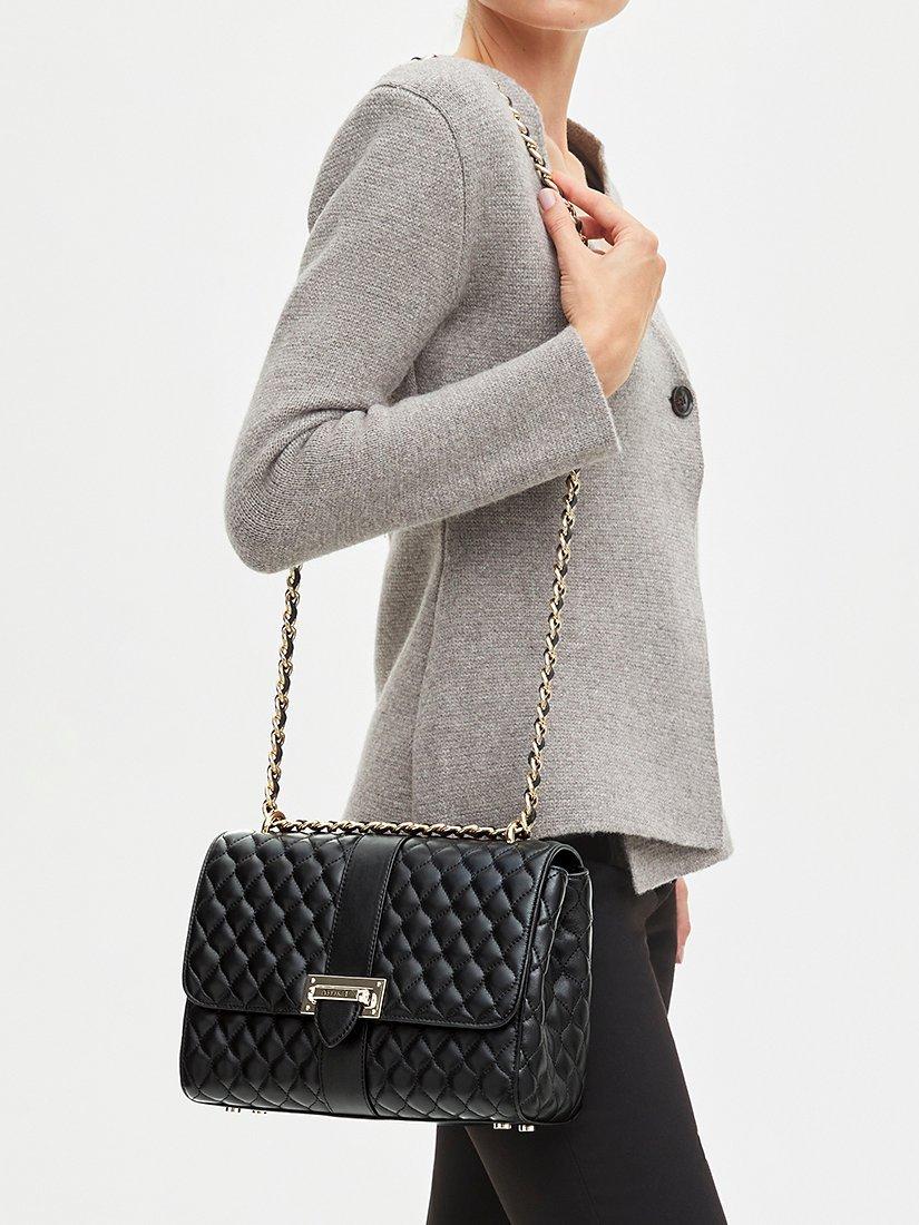 Aspinal of London Lottie Large quilted leather shoulder bag (British brand)