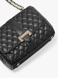 Aspinal Lottie Small smooth quilted leather shoulder bag, imported from the UK