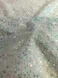 Carrington Fabrics unicorn sequin stretch tulle 135cm British product