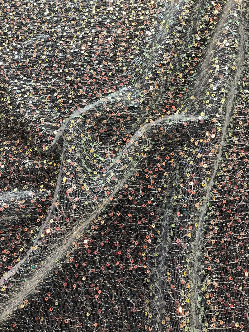 Carrington Fabrics unicorn sequin stretch tulle 135cm British product