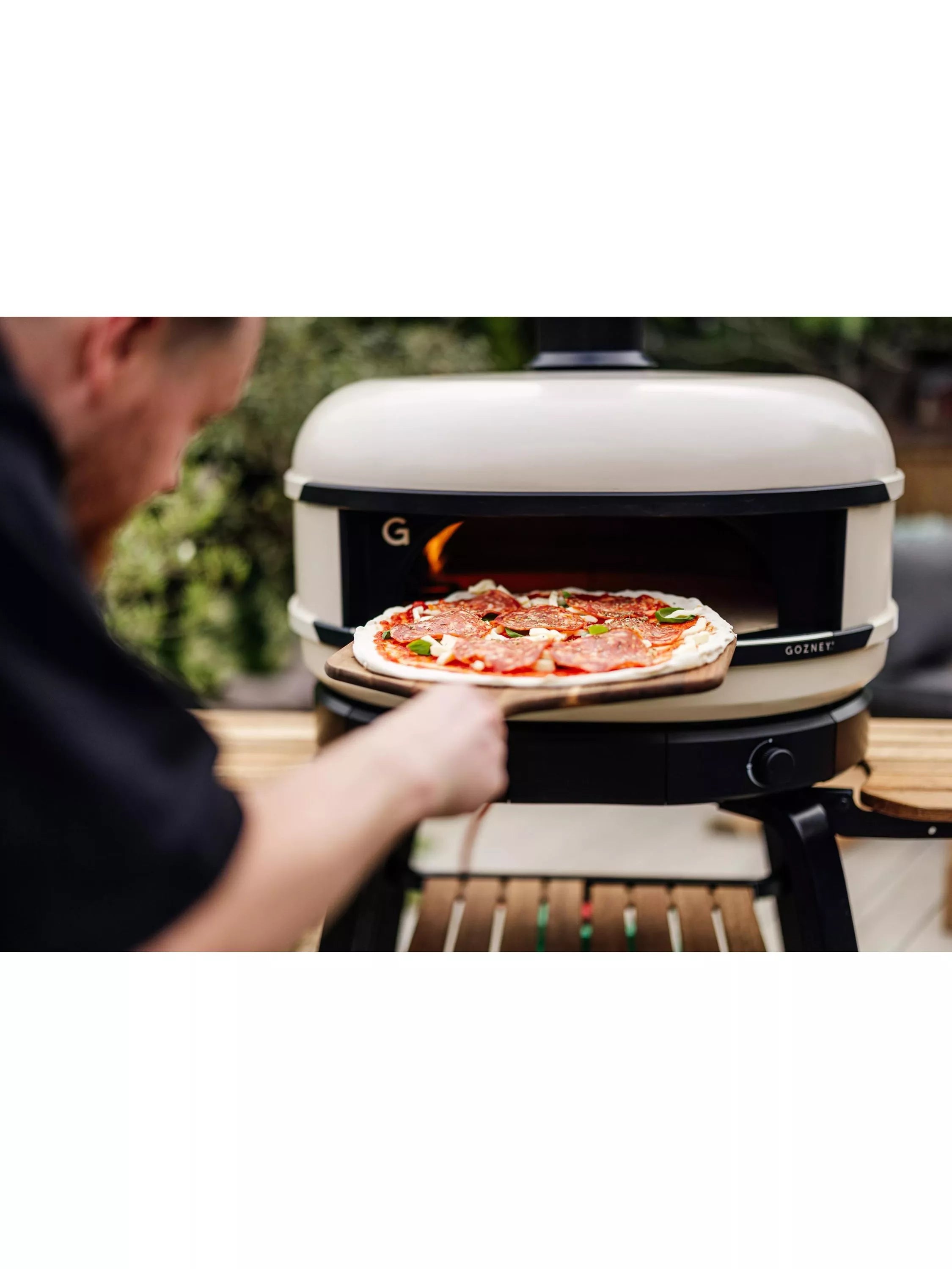 Gozney Arc XL outdoor gas pizza oven with thermometer, UK version