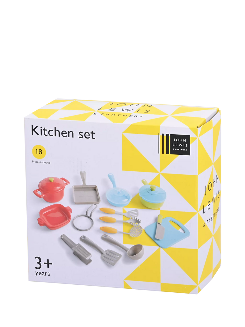 John Lewis children's 18-piece toy kitchen set, UK version