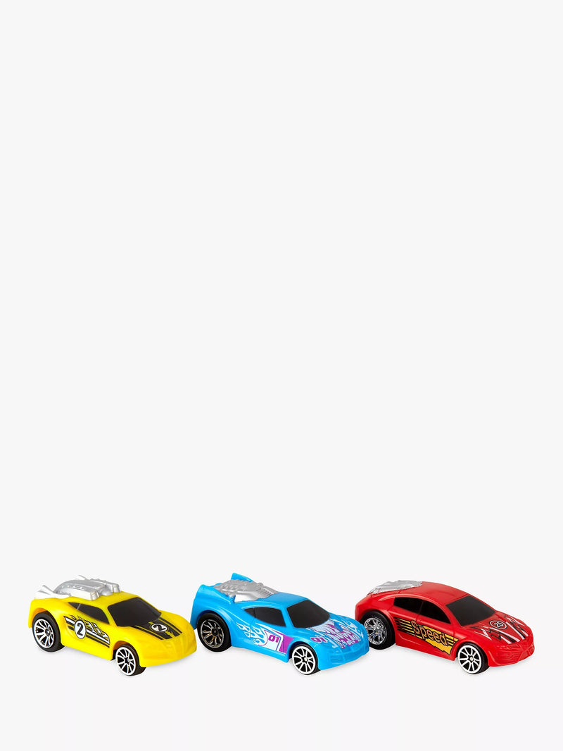 John Lewis friction motor cars pack of 3 assorted, UK version
