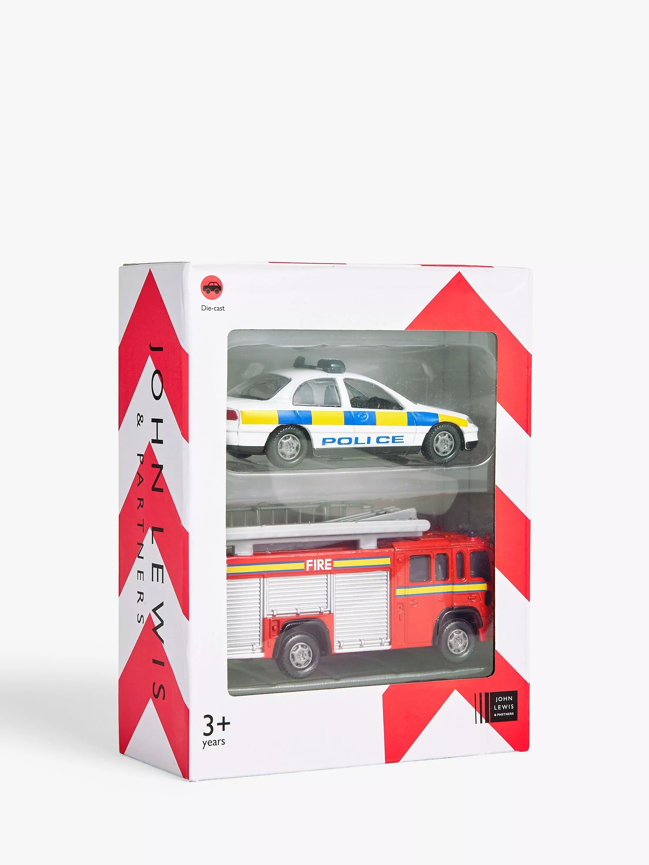 John Lewis toy emergency vehicles pack of 2 die-cast (British brand)
