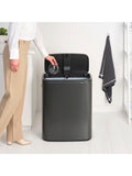 Brabantia Bo recycling touch bin 2x30L, imported from the UK