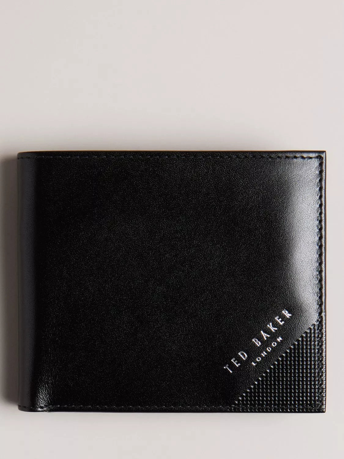 Ted Baker PRUGS leather wallet black compact size (British brand)