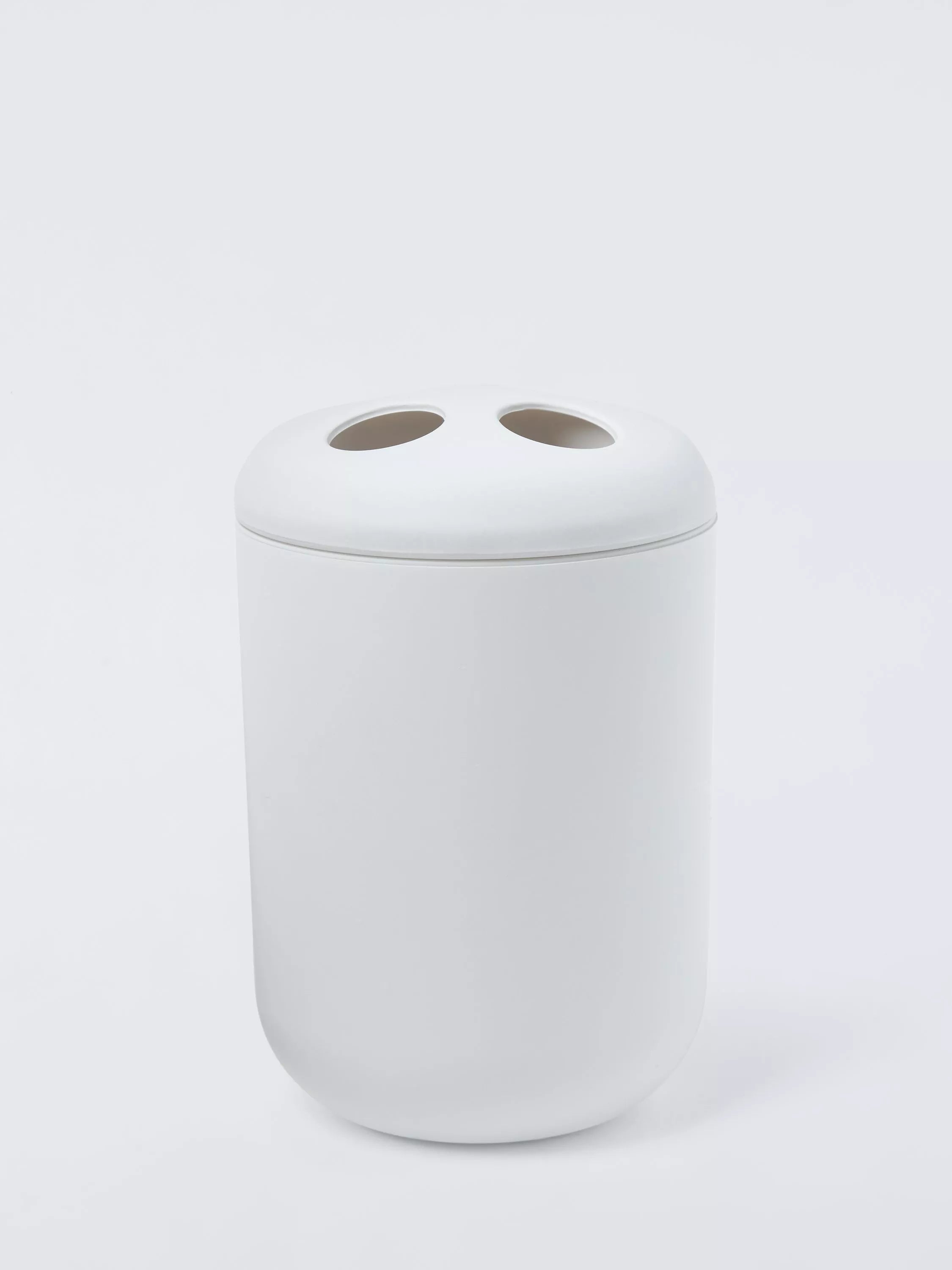 John Lewis essential toothbrush holder white matte plastic - British product