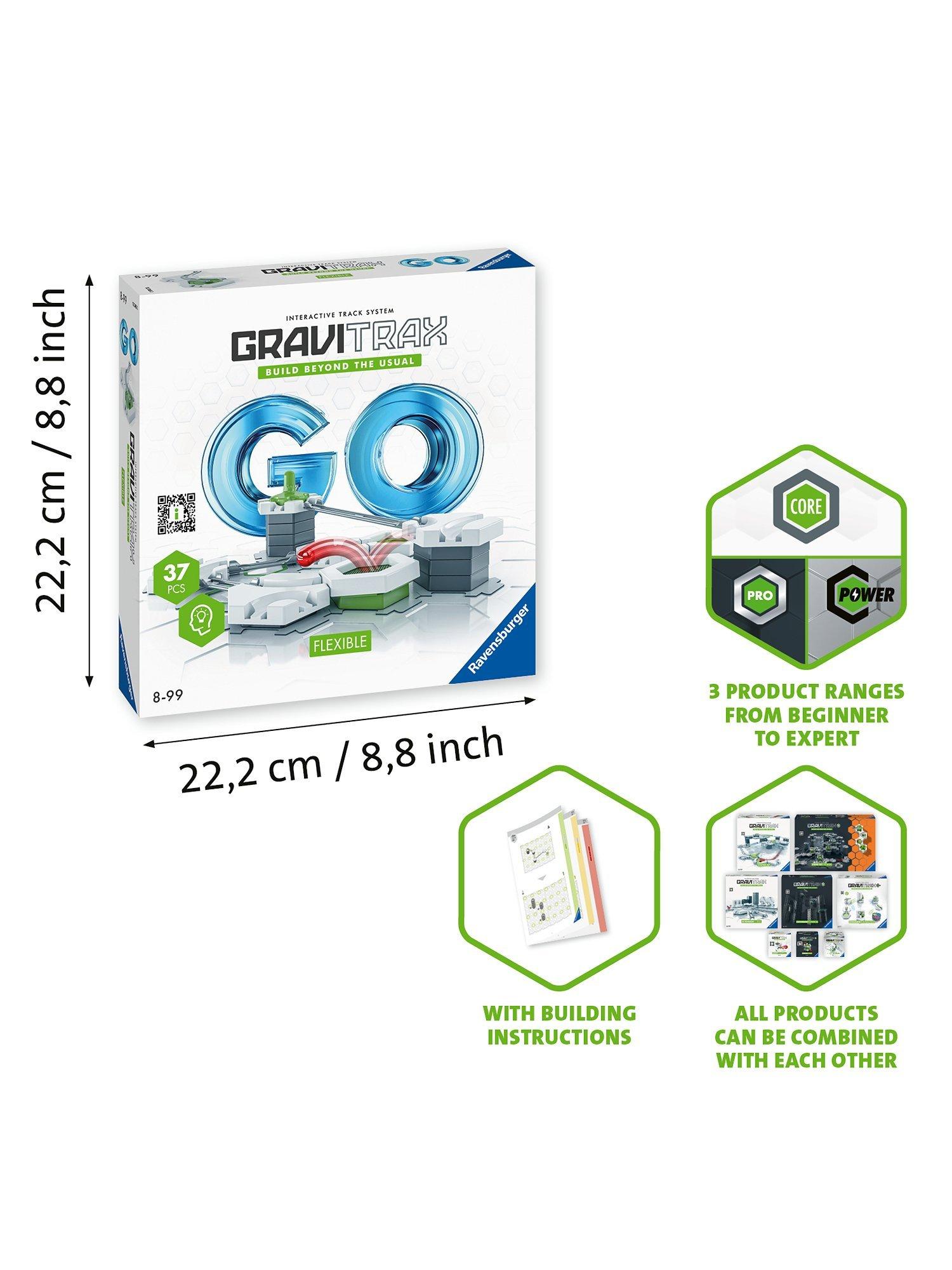 GraviTrax GO Flexible Set 37 piece marble run construction toy, UK version