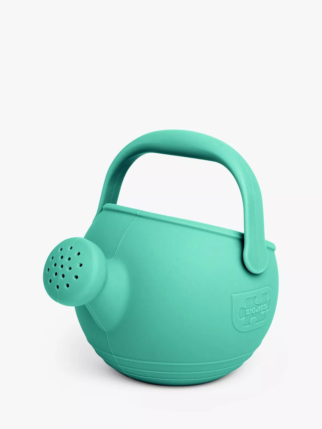 Bigjigs Toys silicone watering can eggshell green, imported from the UK