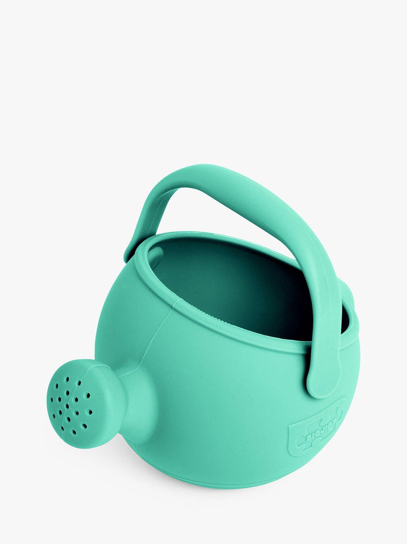 Bigjigs Toys silicone watering can eggshell green, imported from the UK