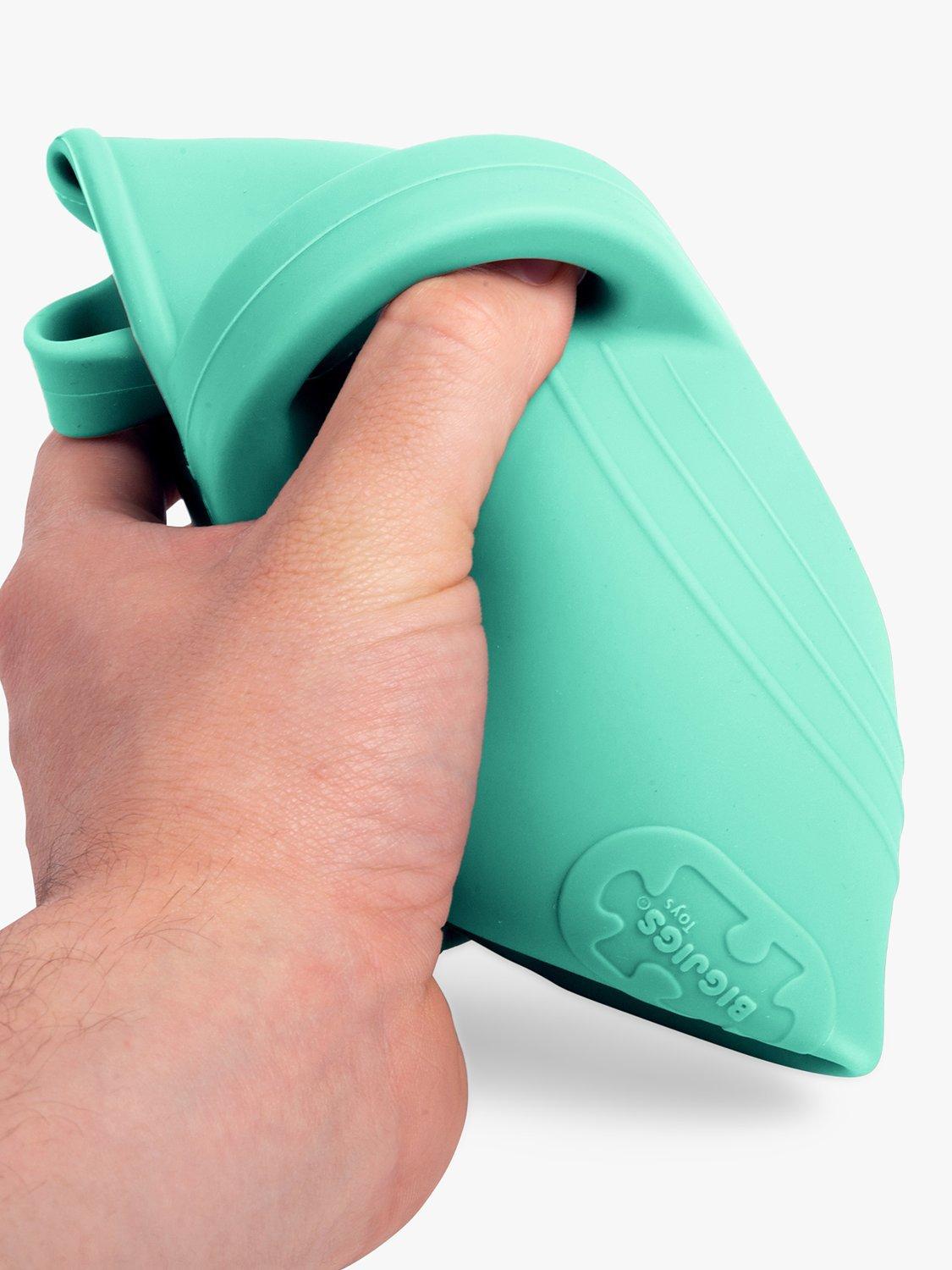 Bigjigs Toys silicone watering can eggshell green, imported from the UK