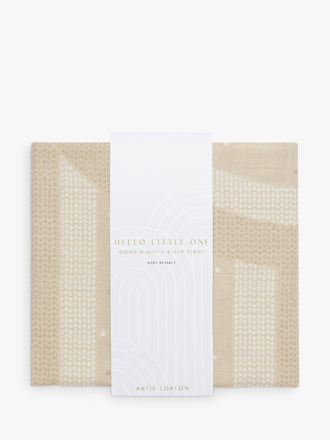 Katie Loxton gestrickte Babydecke, mit Baumwolle gefüttert (britische Marke)
