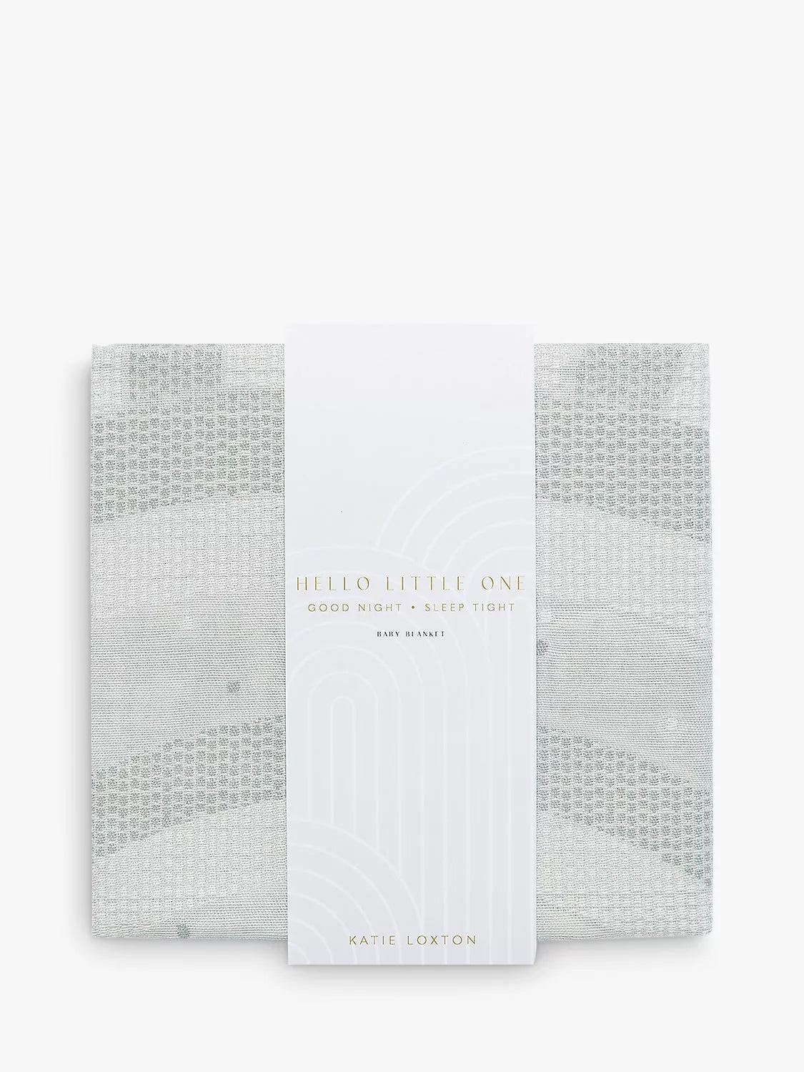 Katie Loxton gestrickte Babydecke, mit Baumwolle gefüttert (britische Marke)
