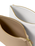 Katie Loxton Mummy & Baby Organiser Pouches Tan White (British brand)