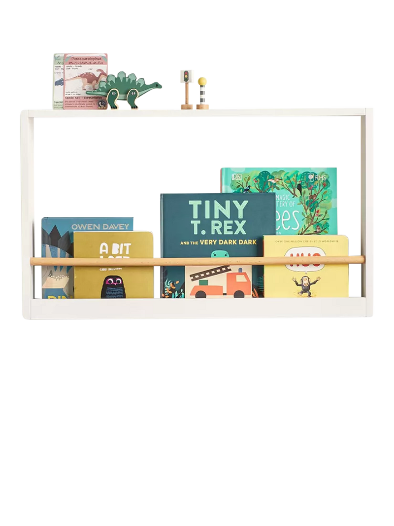 Great Little Trading Co landscape bookshelf white and natural (British brand)
