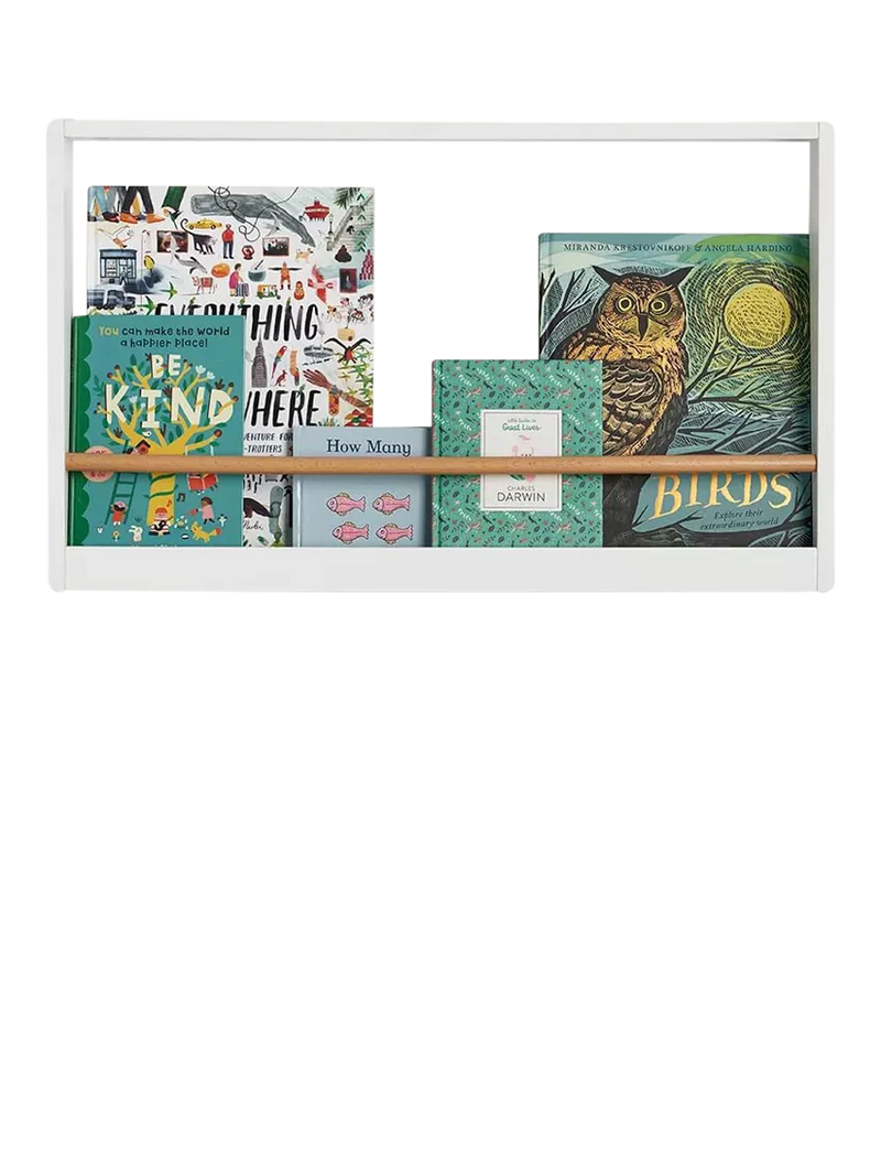 Great Little Trading Co landscape bookshelf white and natural (British brand)
