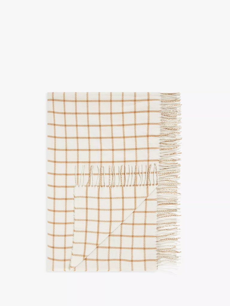 John Lewis ANYDAY Window Pane Check Throw