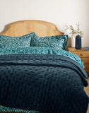 John Lewis Cotton Velvet Quilted Bedspread 220x220cm, UK version