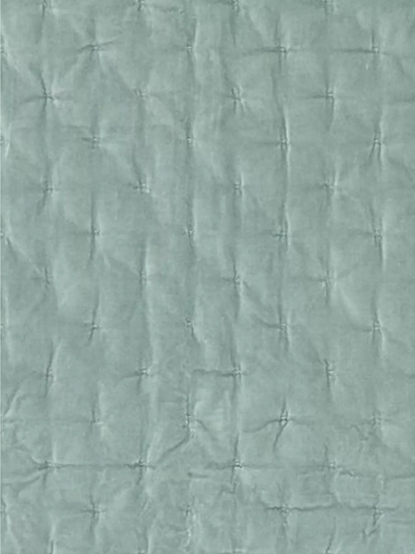 John Lewis Cotton Velvet Quilted Bedspread - Sage