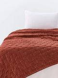 John Lewis Cotton Velvet Quilted Bedspread