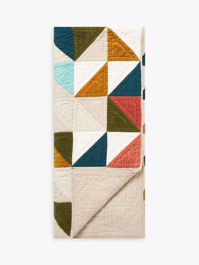 John Lewis John Lewis Colourful Patchwork Quilted Bedspread Multi 220 x 220cm- Buy online at McGrocer