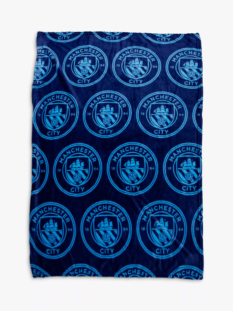 Rest Easy Sleep Better Manchester City FC Fleece Blanket