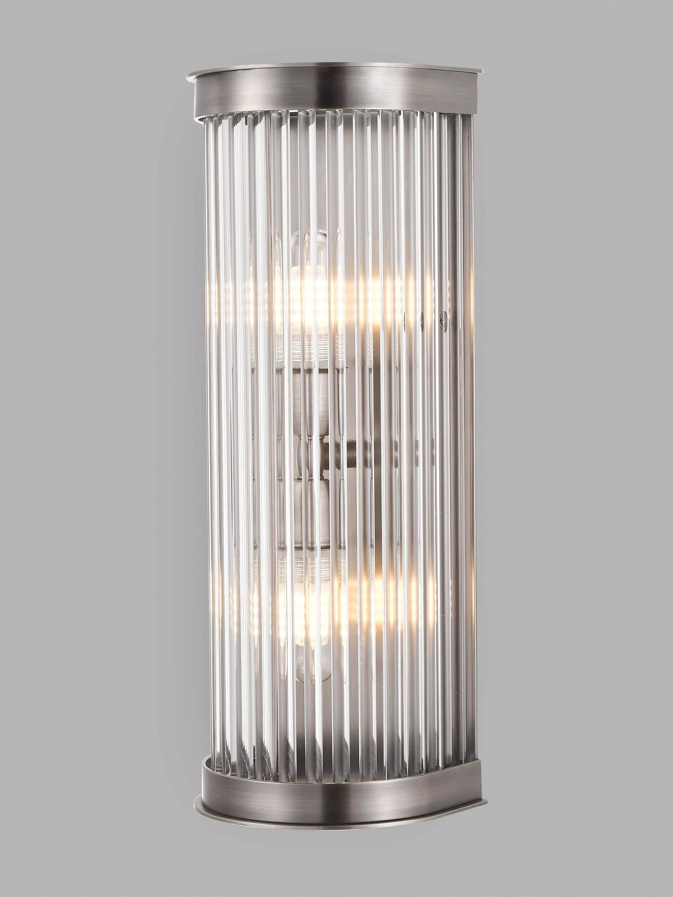 John Lewis Boston ribbed glass bathroom wall light (British brand)