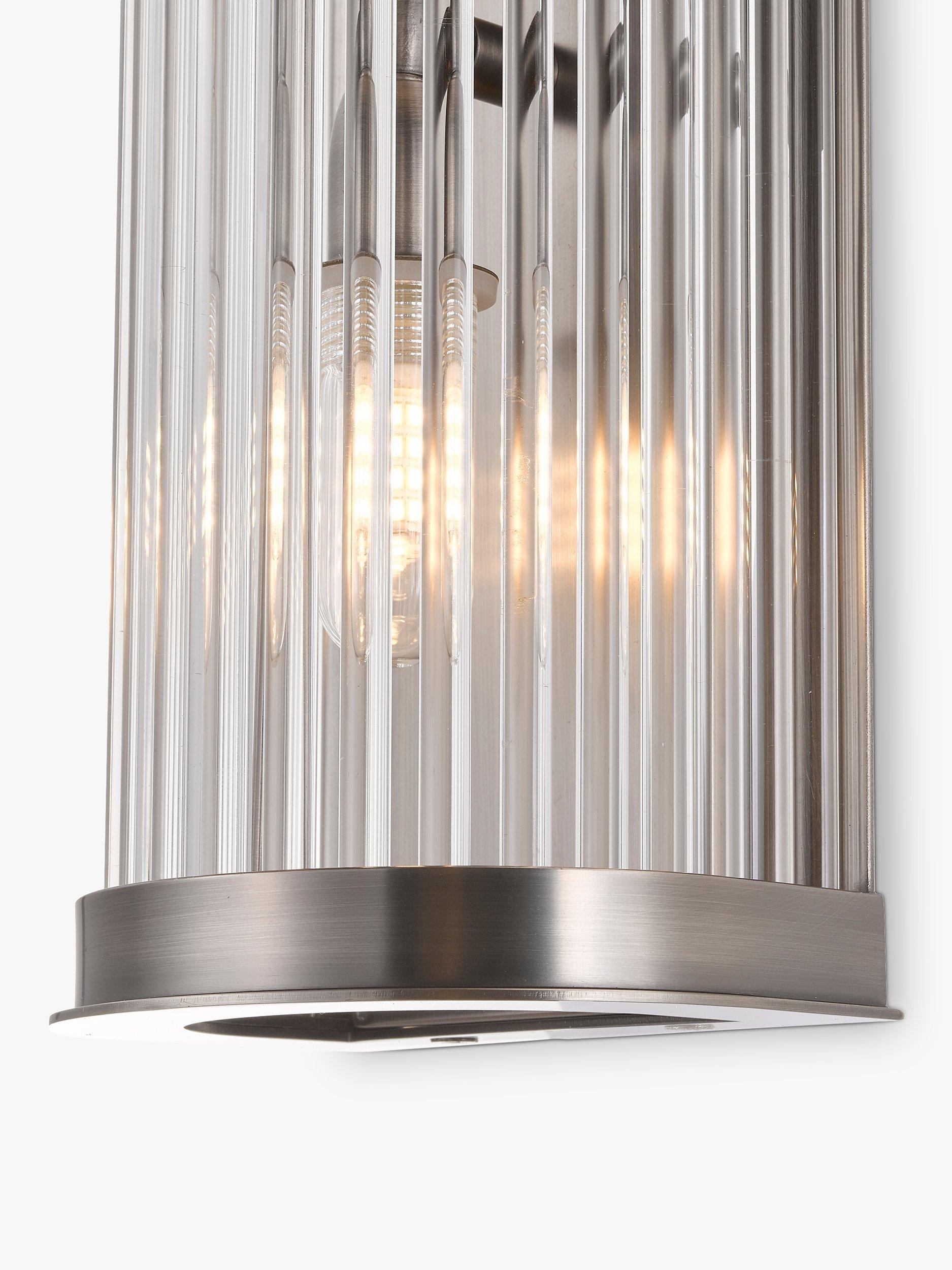 John Lewis Boston ribbed glass bathroom wall light (British brand)