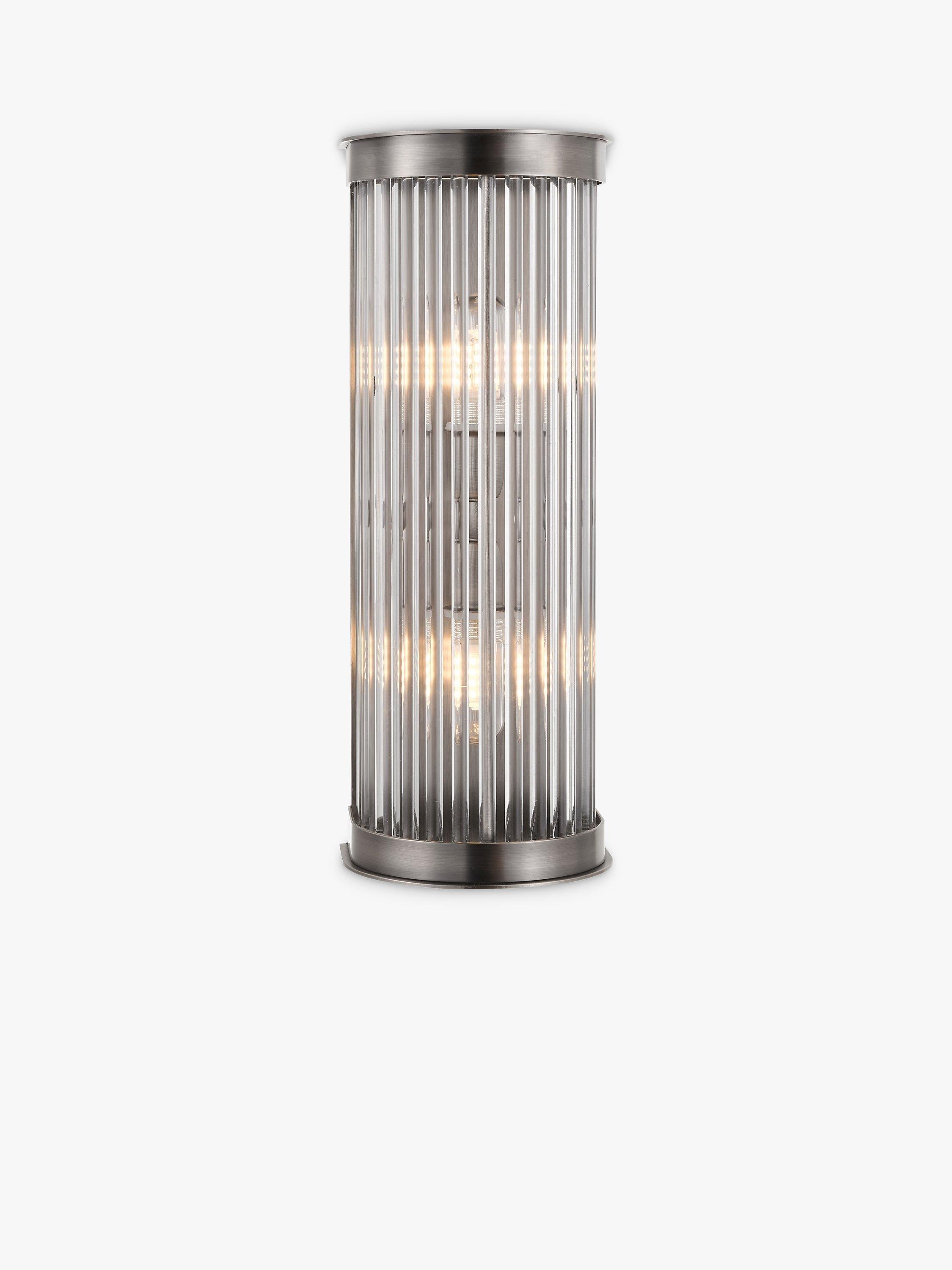 John Lewis Boston ribbed glass bathroom wall light (British brand)