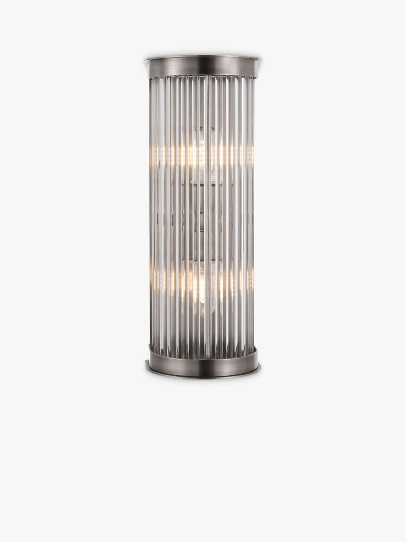 John Lewis Boston ribbed glass bathroom wall light (British brand)